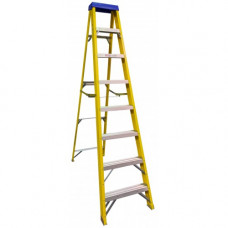 Fibre Glass Step Ladder to BS EN 131 8 Tread ( 7 usable steps & tray )